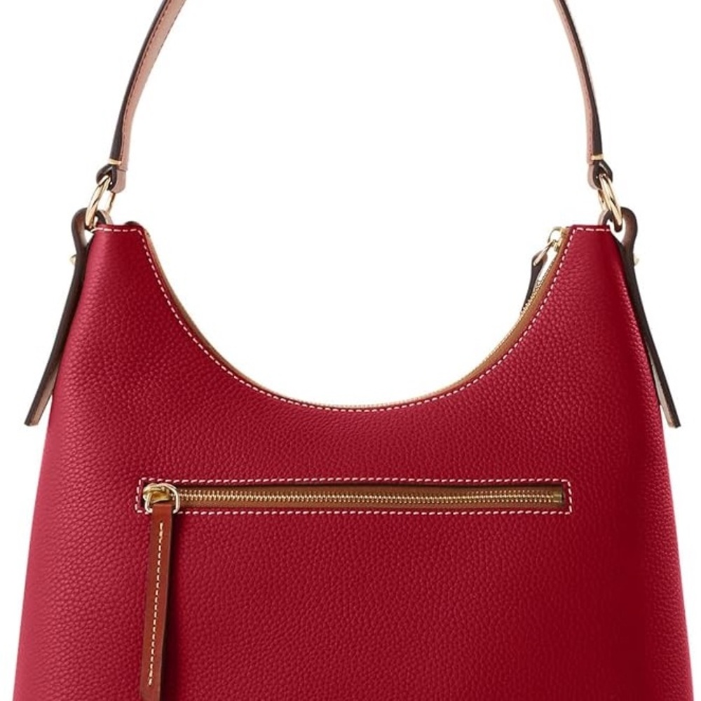Dooney & Bourke Red Pebble Grain Hobo Shoulder Bag - Picture 2 of 6